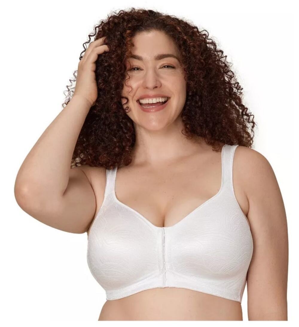 Playtex Size 42C 18 Hour Front Close Wireless Back Support Bra E525 White